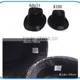 Cheap Black Personalized Birthday Glitter Caps Red Gold Kids Costome Mens Funny Led Light up Flashing Sequins Fedora Party Hats thumbnail-6