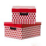 Flower Printed Foldable Packaging Kraft Paper Gift Box