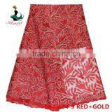 2016 Haniye Wholesale Cheap African Tulle Lace Fabrics for Wedding Dress/NYN54 thumbnail-6