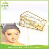 Small Brass Bound Glass Case - Trinkets Precious Things Display Crafts Photo USB Jewelry Packing Custom Magnetic Box With Lock thumbnail-5