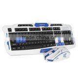 New Arrival HK8100 Intelligent Power Saving 2.4GHz USB Wireless Keyboard With Mouse(a Set)