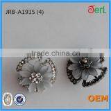 New!!!Beautiful Hotsale Flower-shaped Crystal Cat's Eye Stone Rhinestone Button for Garment Decoration thumbnail-2