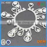 Clear Silver Crystal Glass Rhinestone Chain Sewing Banding Wedding Trims thumbnail-1