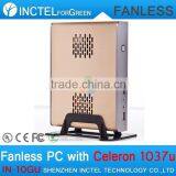 Fanless Mini PC Systems Full Alluminum With Intel Celeron Dual Core C1037U 1.8GHz 2G RAM HD Graphics thumbnail-4
