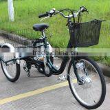 Newest Fashional 24 Inch Big Electric Trike 36V 250W Lithium Battery Best Selling for Old People thumbnail-1