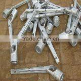 Chain Link Fence With Barbed Arms and Fittings
