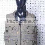 2016 New Hot Sale Fashion Outdoor Working Multi Pocketed Fishing Vest thumbnail-1