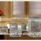 Sea Series Resin Bathrooom Sets 5pcs Bathroom Accessory Set thumbnail-2