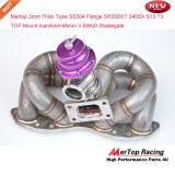 Mertop 3mm Tube Thick SS304 T3 Flange Steam Pipe for 240SX S13 S14 SR20det SR20 Top Mount Manifold+ 44mm V Band Wastegat thumbnail-1