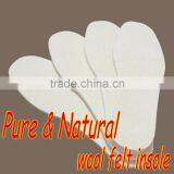 Natural Fine Wool Felt Snow Boot Inner Pad