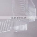 Durable Packaging Deep Clear Hinged Plastic Container, BOPS Clamshell Food Take Away Box for Cake, Hotdog thumbnail-5