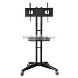 LCD LED TV Stand With Universal Mounting System Metal TV Stand With Wheels thumbnail-3