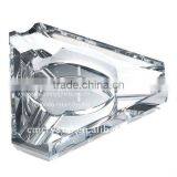 Clear Triangle Cigarette Ashtray With Logo thumbnail-1