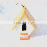 Hot Sale Eco-friendly New Unfinished Wooden Bird House Wholesale thumbnail-1
