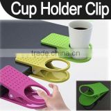 Table cupholder clip for disposable cup ,plastic cup holder