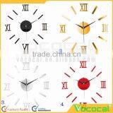Decorative DIY Metal Roman Numeral Wall Clock thumbnail-1