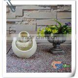 Small Round Tabletop Flower Ball Garden Water Fountain thumbnail-1