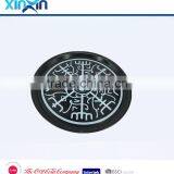 PS/ABS Dia 36cm Plastic Round Black Barware Serving Tray/anti-skid Anti-slip Tray thumbnail-1