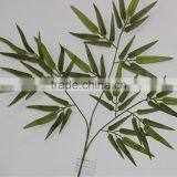 Wholesales Plastic Artificial Garden Green Bamboo Plants Lumber Craft With Leaves for Decoration thumbnail-6