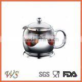 Bpa Free High Grade Clear Pyrex Glass Coffee & Tea Pot thumbnail-2