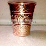 NEW ARRIVAL BPA FREE 100% PURE COPPER TUMBLER FOR BEER, MOSCOW MULE, WINE,WATER thumbnail-1
