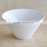 V-shape White Porcelain Bowl thumbnail-1