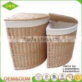 Wholesale Laundry Basket Hamper Wicker Storage Triangular Basket thumbnail-1
