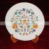 Marble Inlaid Home Decorative Plate Handcrafted thumbnail-1