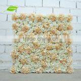 GNW FLW1508-5 Artificial Rose and Hydrangea Blossom Flowers Wall for Wedding Decorations