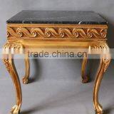 Square Gold Leaf Marble Coffee Table