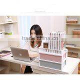 Office Plastic 3 Tiers Storage Drawer Desk Organizer Cabinet thumbnail-3