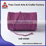 Factory Sale Red and Violet Double Coloured Original Cotton Bakers Twine thumbnail-1