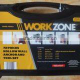 72 Pcs Hollow Anchor and Tool Set thumbnail-1