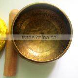 High Quality Handmade in Nepal Buddhist Meditation Healing Tibetan Singing Bowl thumbnail-3