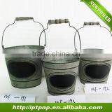 Simple Metal Garden Flower Pots thumbnail-3