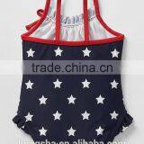 Baby Starry Ruffle-trim Grils Flutter One-piece Swimsuit & Kids Swimwear 2016 HSS5041 thumbnail-2