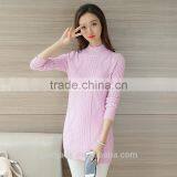 Winter Fashion Women Long Pullover Sweater Knitted Sweater Designs for Ladies thumbnail-1