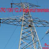 MEGATRO 110KV 1C2 J4 Single Circuit Transmission Tower thumbnail-4
