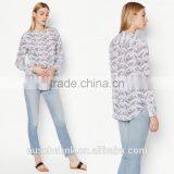 Chinese Style Ladies Silk Shirt Fashion Design Low Price thumbnail-4