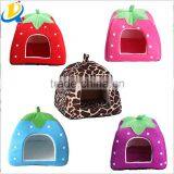 Wholesale Popular Strawberry Shaped Soft Pet Dog Bed thumbnail-1