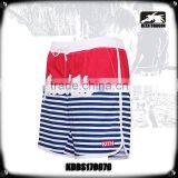 Cotton Stripes Digital Print Mens Swimsuits With Full Mesh Lining thumbnail-4