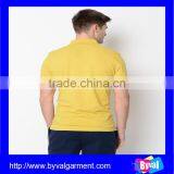 Custom 100% Cotton Polo Shirt For Men/China Clothing Factories Professional Plain Short Sleeve Yellow Polo Shirts thumbnail-2
