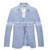 Blazer Mens Casual Suits Plain Weave Fabric Little Shining Men's Jacket Tailored Male thumbnail-1