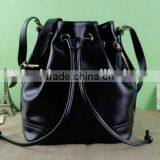 Hot Sell Large Sized Leather Women Drawstring Bags thumbnail-3