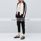 Fashion Womens Bomber Jacket Custom Casual Fitness Womens Coat Outwear thumbnail-5