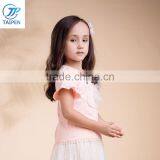 Summer Latest Designs Girls Ruffle Sleeve T Shirt With Lovery Embroidery Pattern thumbnail-3