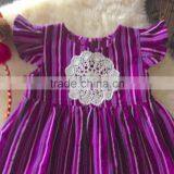 Girls Boho Flutter Sleeve Lace Cotton Dress thumbnail-2