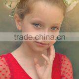 Little Girls Boutique Girls Red Lace Christmas Dress Twirl Spring Holiday Princess Dress Ruffle Sleeve Dresses thumbnail-5