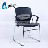 LS-4025F Fashion Design Stackable Metal Frame Plastic Chair With Arms Metal Stacking Conference Chair thumbnail-3