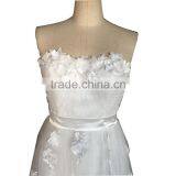 China OEM A Line Long Strapless Wedding Dress thumbnail-3